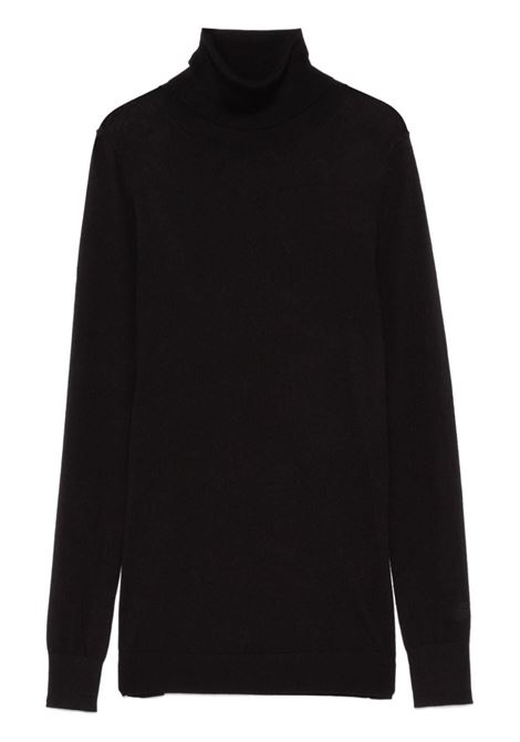 Maglione semi trasparente in nero Toteme - donna