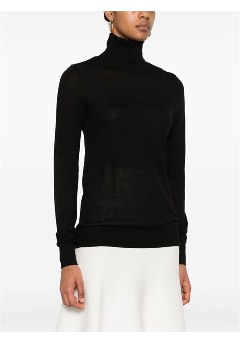 Black fine-knit sweater Toteme - women TOTEME | 244WRT0416YA0105001