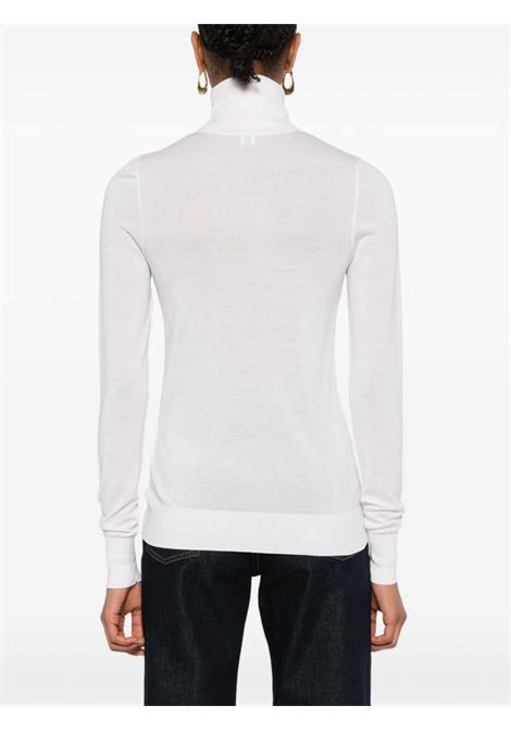 White fine-knit sweater Toteme - women TOTEME | 244WRT0416YA0105059