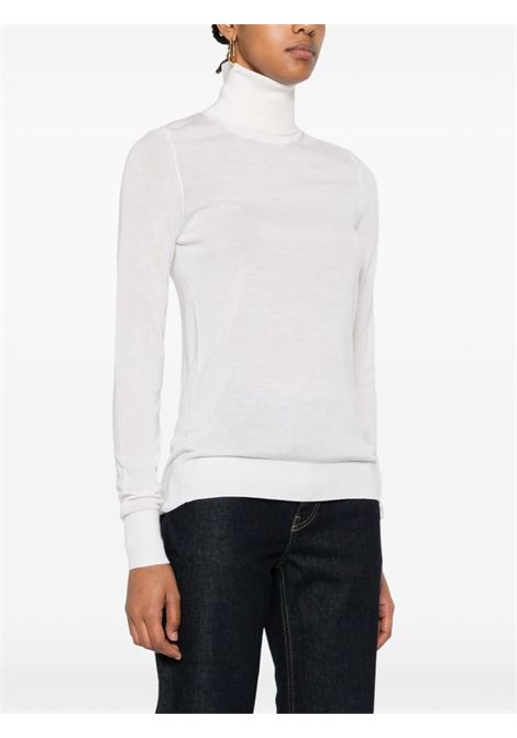 White fine-knit sweater Toteme - women TOTEME | 244WRT0416YA0105059