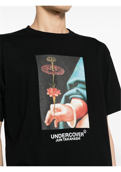 T-shirt con stampa grafica in nero Undercover - uomo UNDERCOVER | UC2D3803BLK