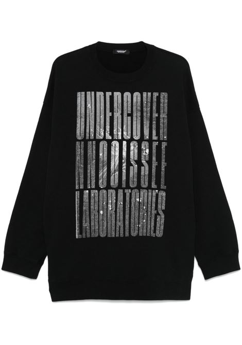 Black logo-print sweatshirt Undercover - men UNDERCOVER | Sweatshirts | UC2D48932BLK