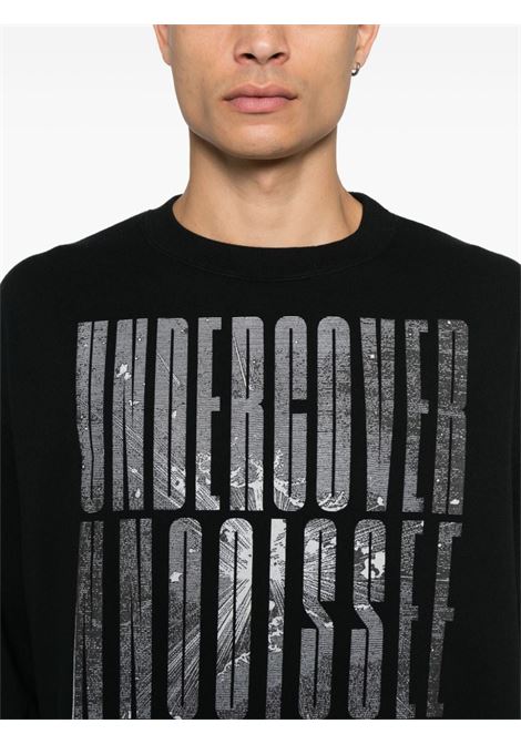 Felpa con logo in nero Undercover - uomo UNDERCOVER | UC2D48932BLK