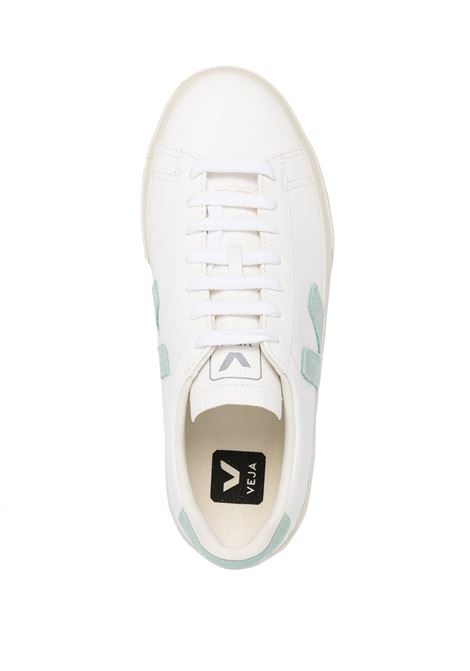 Sneakers basse campo in bianco e verde - VEJA donna VEJA | CP0502485AWHTMTCH