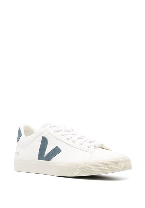 Sneakers basse campo in bianco e blu - VEJA uomo VEJA | CP0503121BWHT