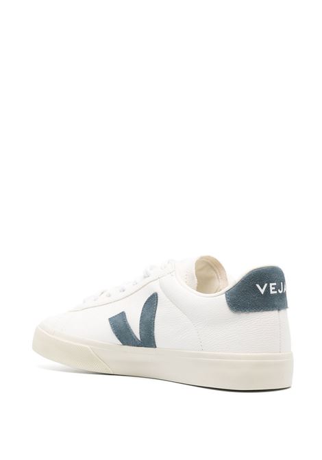 Sneakers basse campo in bianco e blu - VEJA uomo VEJA | CP0503121BWHT