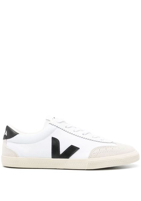 Sneakers V-10 con inserti in  bianco Veja - donna VEJA | Sneakers | VO0103524AWHTBLK