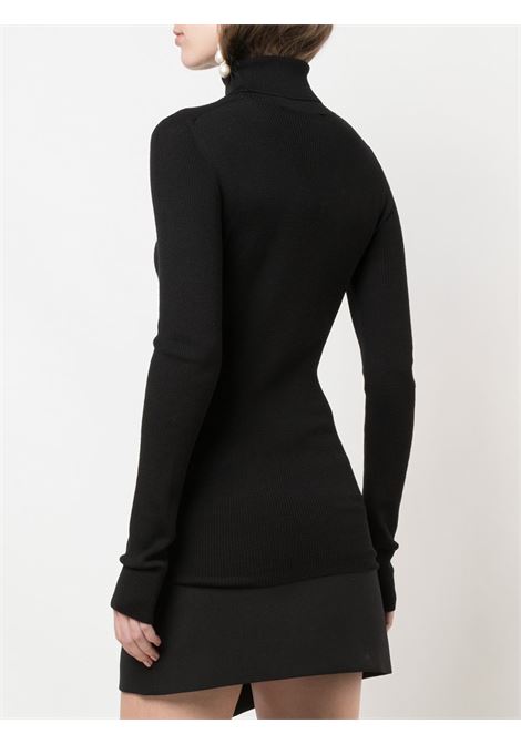 Black Roll-neck Ribbed Jumper Wardrobe.Nyc - women WARDROBE.NYC | W1023R05BLK