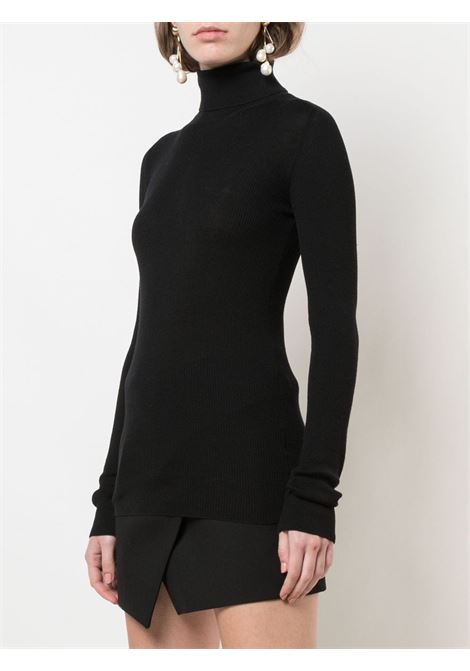 Black Roll-neck Ribbed Jumper Wardrobe.Nyc - women WARDROBE.NYC | W1023R05BLK