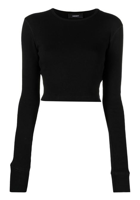 Black x Hailey Bieber long sleeve top Wardrobe.Nyc - women