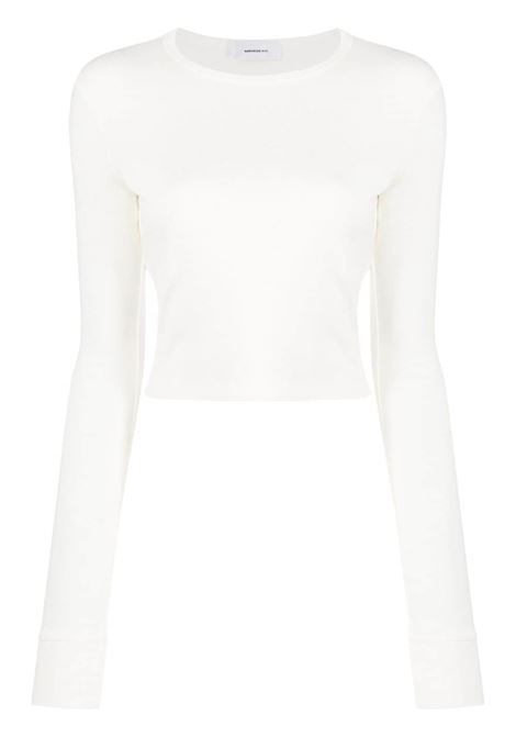 White x Hailey Bieber long sleeve top Wardrobe.Nyc - women WARDROBE.NYC | Top | W1043R09OFFWHT