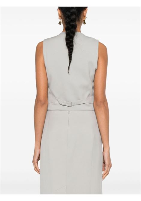 Gilet con bottoni in grigio di Wardrobe.nyc - donna WARDROBE.NYC | W1055R12CMNT