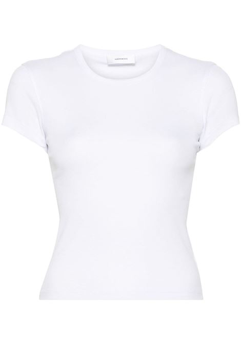 T-shirt a maniche corte in bianco Wardrobe.Nyc - donna