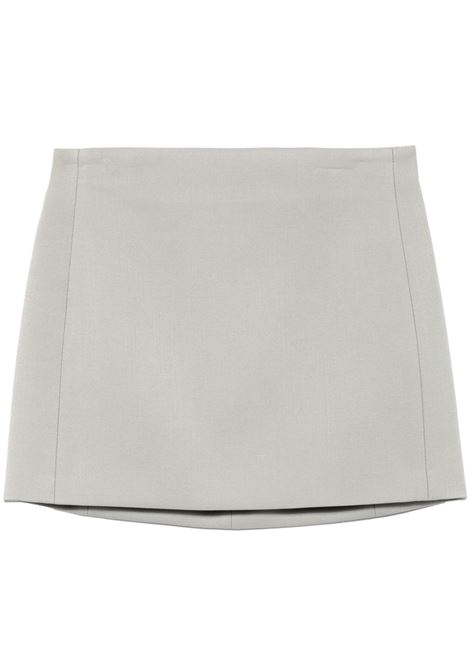 Light grey virgin-wool mini skirt Wardrobe.Nyc  - women WARDROBE.NYC | Skirts | W2072PCCMNT