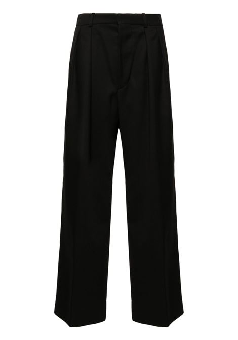 Black low-waisted tailored trousers Wardrobe.NYC - WARDROBE women WARDROBE.NYC | Trousers | W2075PCBBLK