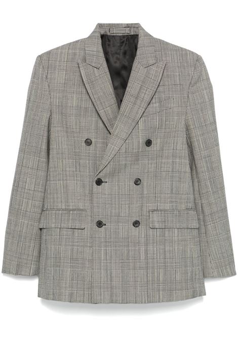 Blazer in pied-de-poule in grigio Wardrobe.Nyc - donna