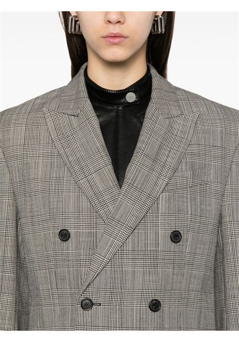 Grey Prince of Wales-check blazer Wardrobe.Nyc - women WARDROBE.NYC | W4007F24PWPOW