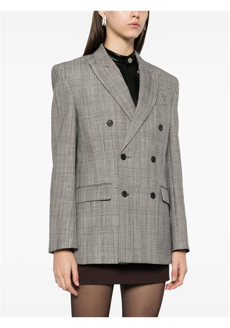 Grey Prince of Wales-check blazer Wardrobe.Nyc - women WARDROBE.NYC | W4007F24PWPOW