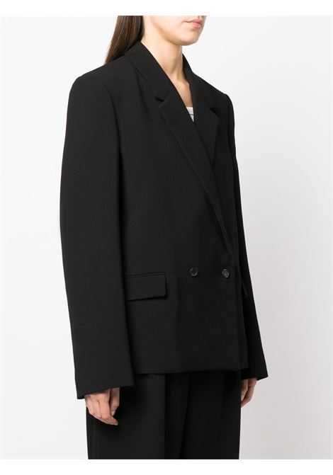 Black x Hailey Bieber double breasted blazer Wardrobe.Nyc  - women WARDROBE.NYC | W4029R09BLK