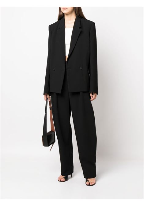 Black x Hailey Bieber double breasted blazer Wardrobe.Nyc  - women WARDROBE.NYC | W4029R09BLK