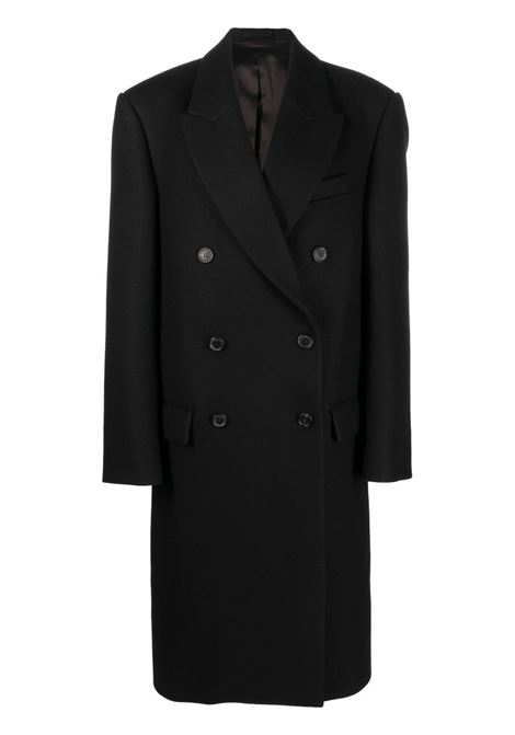 Black x Hailey Bieber virgin wool coat Wardrobe.Nyc  - women WARDROBE.NYC | Outerwear | W4030R09BLK