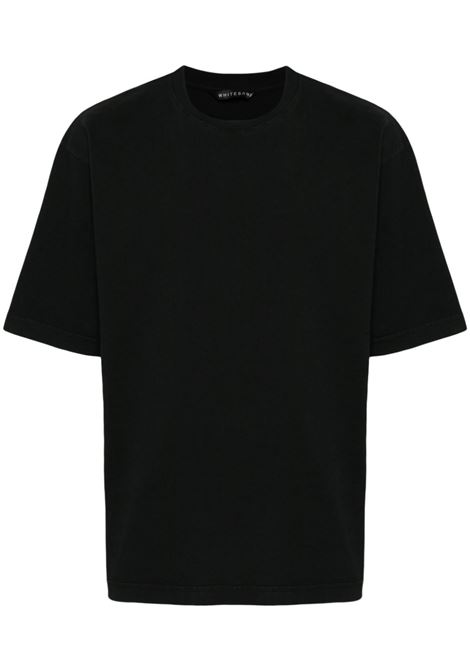 T-shirt a maniche corte in nero Whitesand - uomo