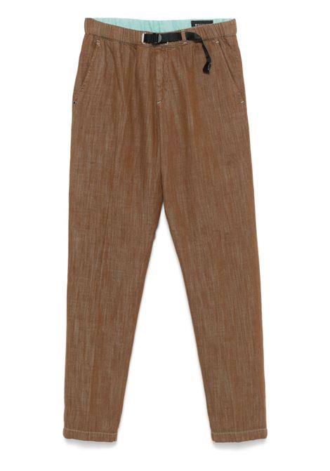 Pantaloni effetto mélange in marrone Whitesand - uomo WHITESAND | 24WSU66345405