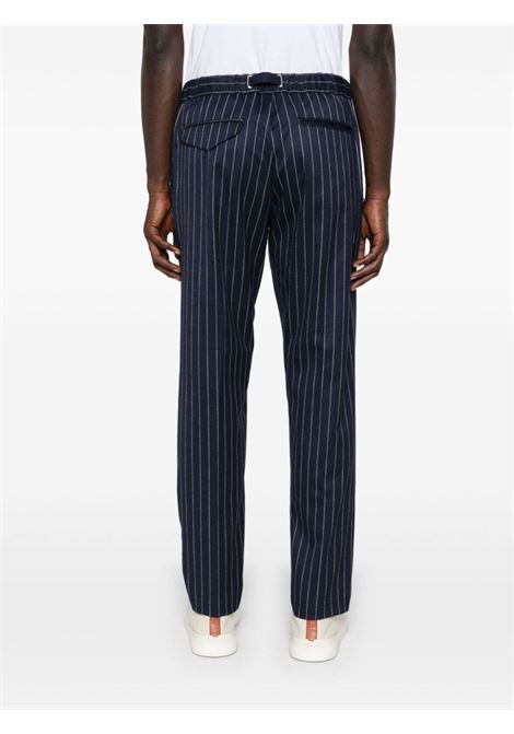 Blue pinstripe-pattern trousers Whitesand - men WHITESAND | 24WSU66571137