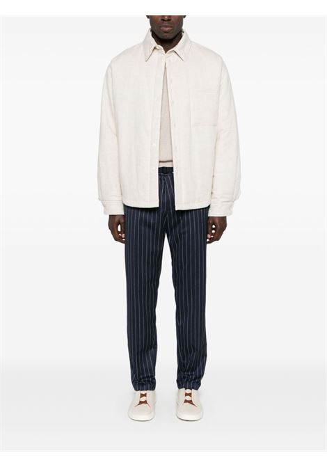 Blue pinstripe-pattern trousers Whitesand - men WHITESAND | 24WSU66571137