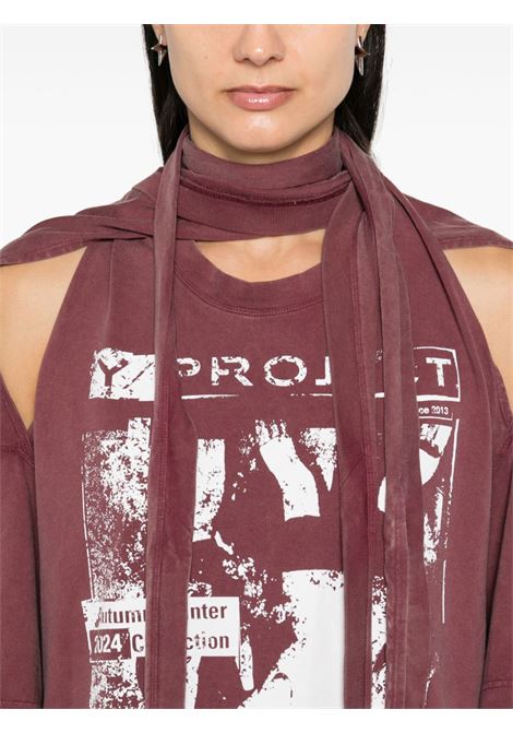 Abito corto Multiscarf Rock in bordeaux Y/Project - donna Y/PROJECT | 104DR014BRGNDY