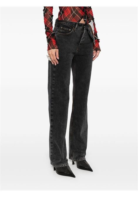 Jeans asimmetrici in nero Y/project - unisex Y/PROJECT | 107PA005BLK