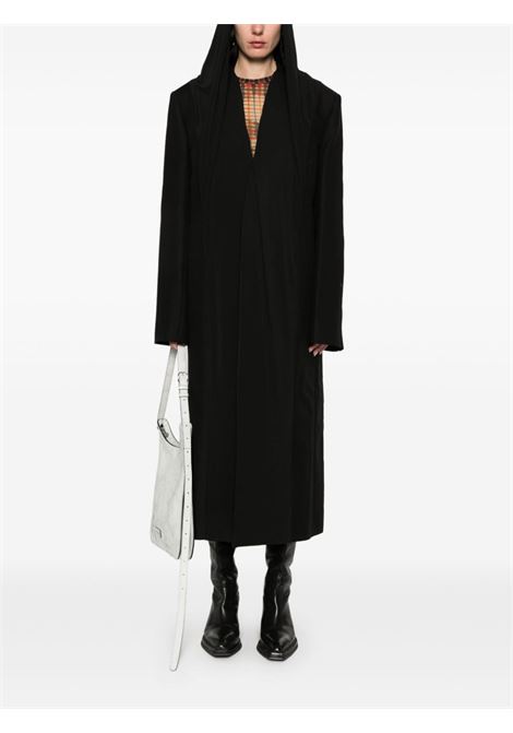 Cappotto con drappeggio in nero Y/project - unisex Y/PROJECT | 201CO003BLK