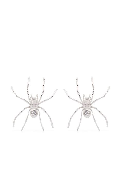 Silver spider earrings Y/project - women