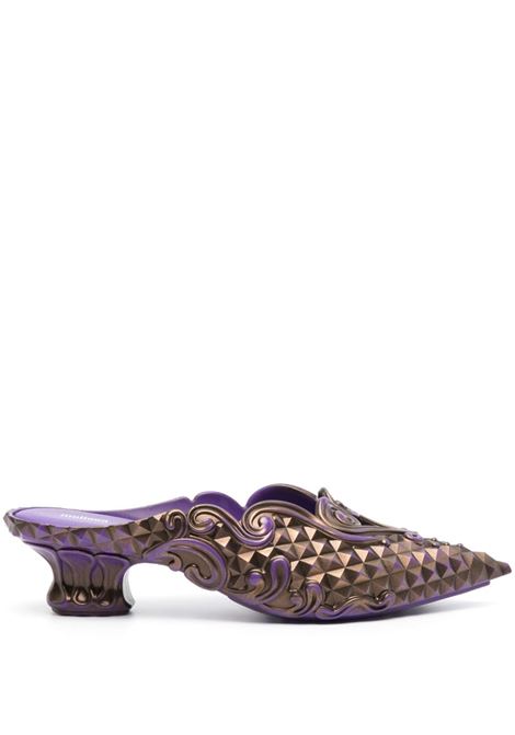 Purple and gold x Melissa 60mm mules Y/project - women