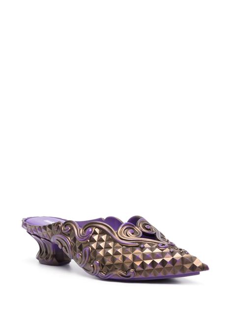 Purple and gold x Melissa 60mm mules Y/project - women Y/PROJECT | YPMECOURT1PRPLGLD