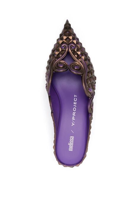 Purple and gold x Melissa 60mm mules Y/project - women Y/PROJECT | YPMECOURT1PRPLGLD