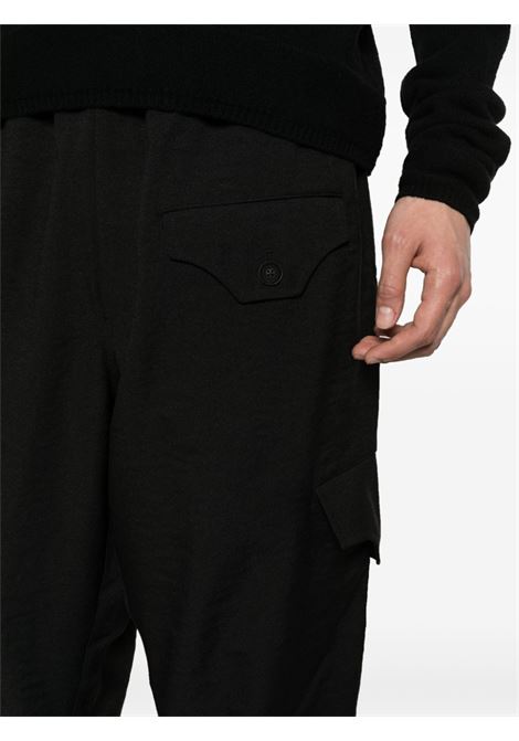 Pantaloni cargo con logo in nero Y-3 - uomo Y-3 | IN8749BLK