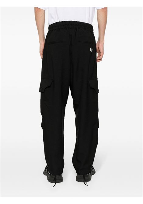 Pantaloni cargo con logo in nero Y-3 - uomo Y-3 | IN8749BLK