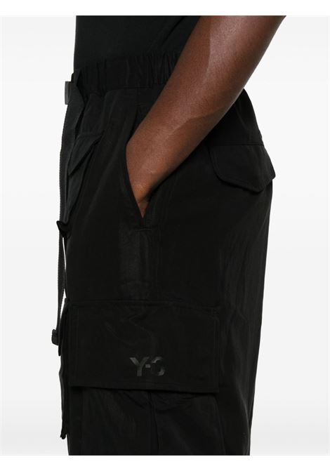 Pantaloni cargo con logo in nero Y-3 - uomo Y-3 | JD9799BLK