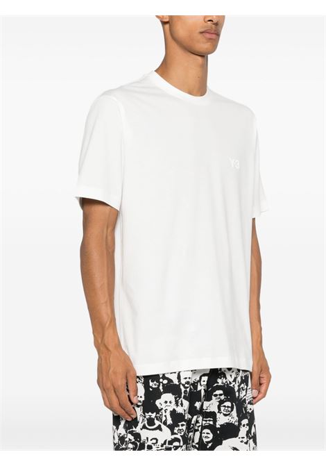 White logo-print T-shirt Y-3 - men Y-3 | JD9829WHT