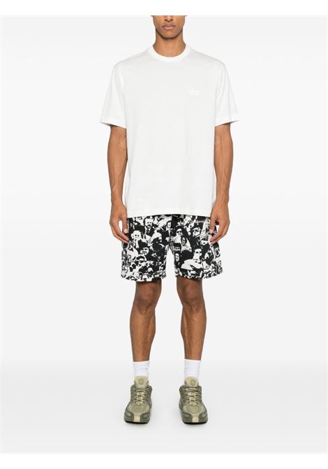 White logo-print T-shirt Y-3 - men Y-3 | JD9829WHT