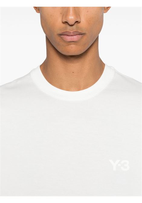 White logo-print T-shirt Y-3 - men Y-3 | JD9829WHT