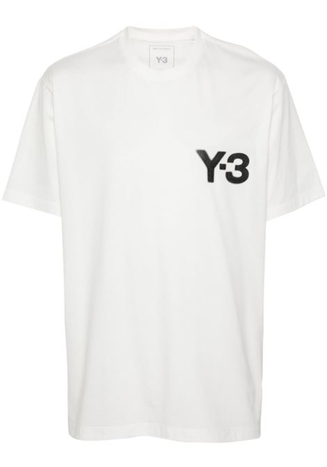 White logo-print T-shirt Y-3 - men