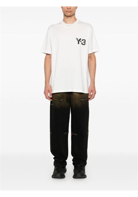 T-shirt con applicazione in bianco Y-3 - uomo Y-3 | JE9281WHT