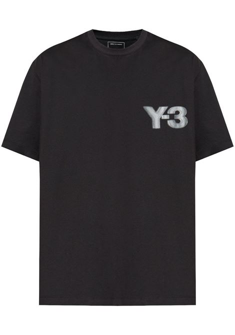 T-shirt con applicazione in nero Y-3 - uomo Y-3 | JE9282BLK