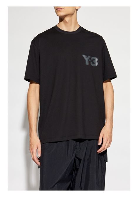 T-shirt con applicazione in nero Y-3 - uomo Y-3 | JE9282BLK