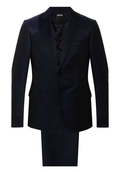 Blue single-breasted suit Zegna - men