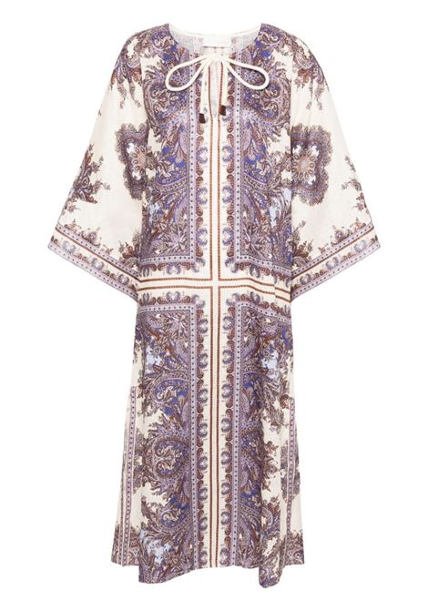 Multicolor Ottie kaftan paisley-print linen dress Zimmermann - women ZIMMERMANN | 1210DSS242PPSLY