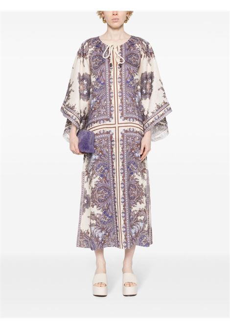 Multicolor Ottie kaftan paisley-print linen dress Zimmermann - women ZIMMERMANN | 1210DSS242PPSLY