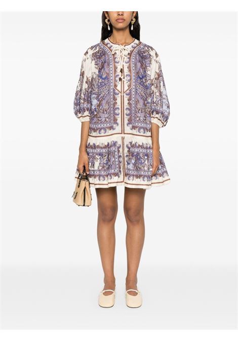 Multicolor Ottie paisley-print linen mini dress Zimmermann - women ZIMMERMANN | 1293DSS242PPSLY